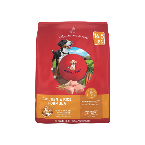 JS Chill Chicken and Rice Formula Dry Dog Food - 16.5 lb. Bag