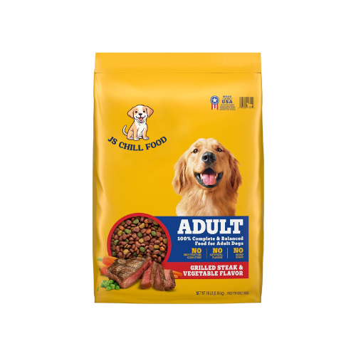 Complete Nutrition Adult Dry Dog Food, Grilled Steak & Vegetable Flavor.